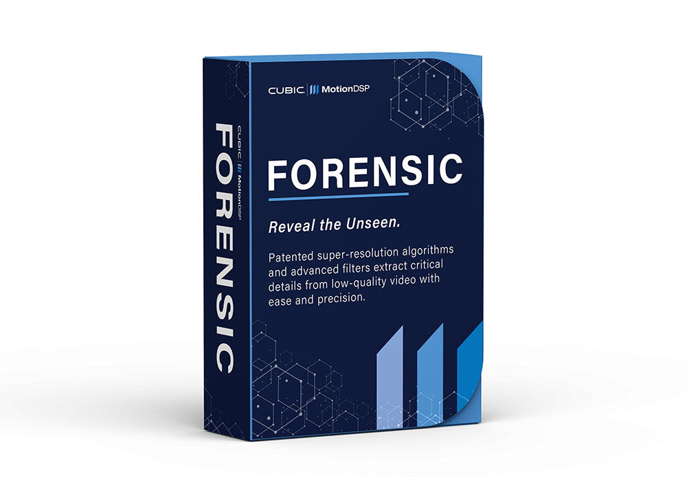 Forensic software for enhancing video to recover lost details in low-quality footage.